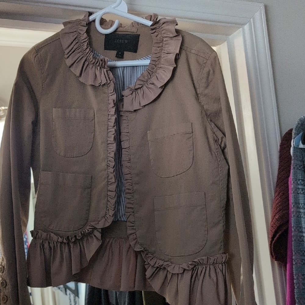 Ruffled Brown Jacket